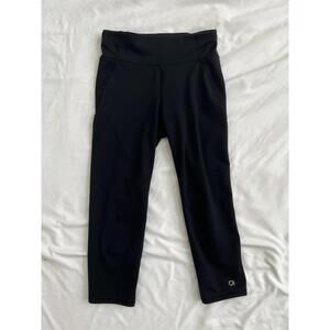 Gap girls size M black capri athletic leggings